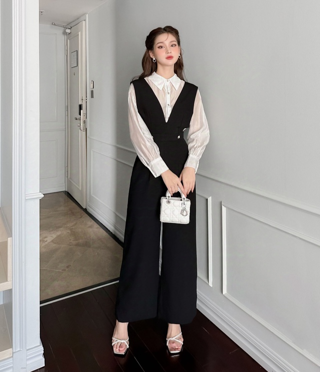 Bí quyết lên đồ sang chảnh cho nàng công sở với jumpsuit- Ảnh 5. Bí quyết lên đồ sang chảnh cho nàng công sở với jumpsuit- Ảnh 5.