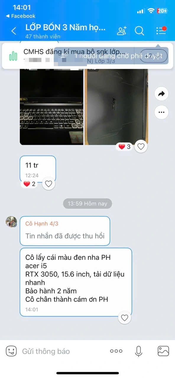 Tạm ngưng bố trí đứng lớp với giáo viên 'xin hỗ trợ cái laptop'- Ảnh 2. Tạm ngưng bố trí đứng lớp với giáo viên 'xin hỗ trợ cái laptop'- Ảnh 2.