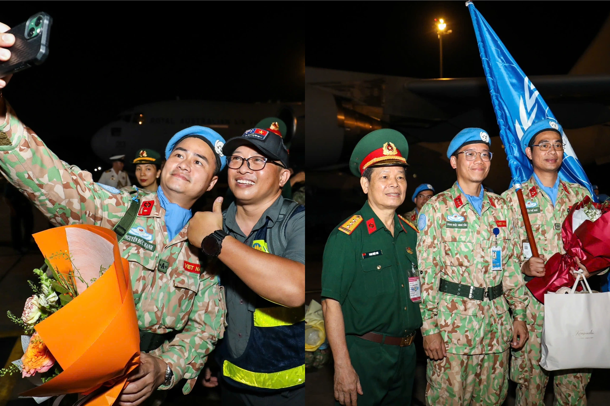 Đón 51 chiến sĩ mũ nồi xanh về nước sau khi hoàn thành nhiệm vụ tại Nam Sudan- Ảnh 10. Đón 51 chiến sĩ mũ nồi xanh về nước sau khi hoàn thành nhiệm vụ tại Nam Sudan- Ảnh 10.
