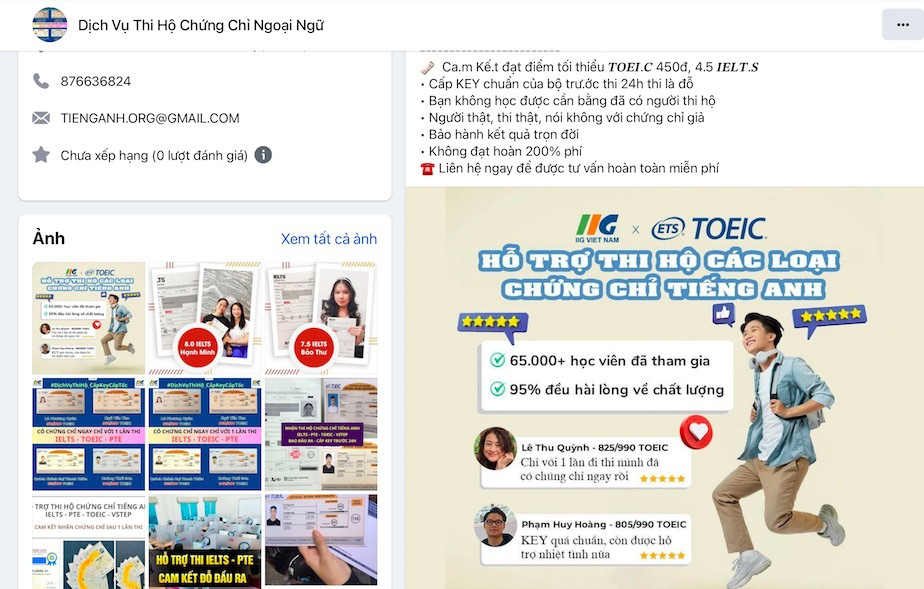 Bẫy 'bao đậu' thi chứng chỉ tiếng Anh - Ảnh 1.