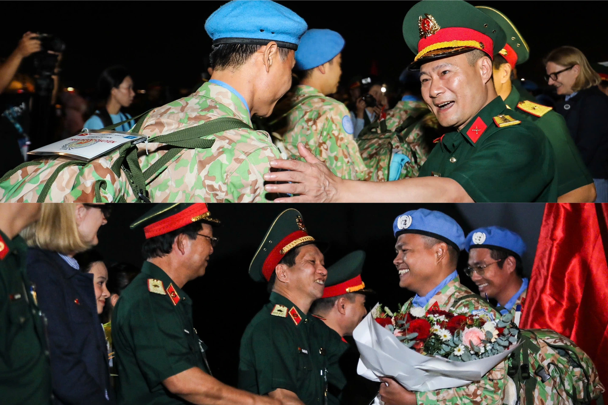 Đón 51 chiến sĩ mũ nồi xanh về nước sau khi hoàn thành nhiệm vụ tại Nam Sudan- Ảnh 6. Đón 51 chiến sĩ mũ nồi xanh về nước sau khi hoàn thành nhiệm vụ tại Nam Sudan- Ảnh 6.