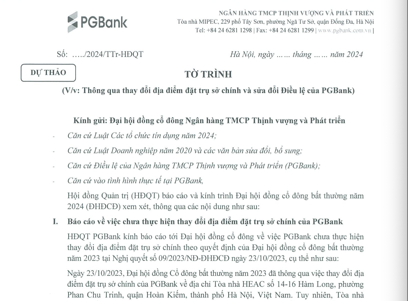 PGBank muốn đổi trụ sở chính về Toà nhà Thành Công- Ảnh 1. PGBank muốn đổi trụ sở chính về Toà nhà Thành Công- Ảnh 1.