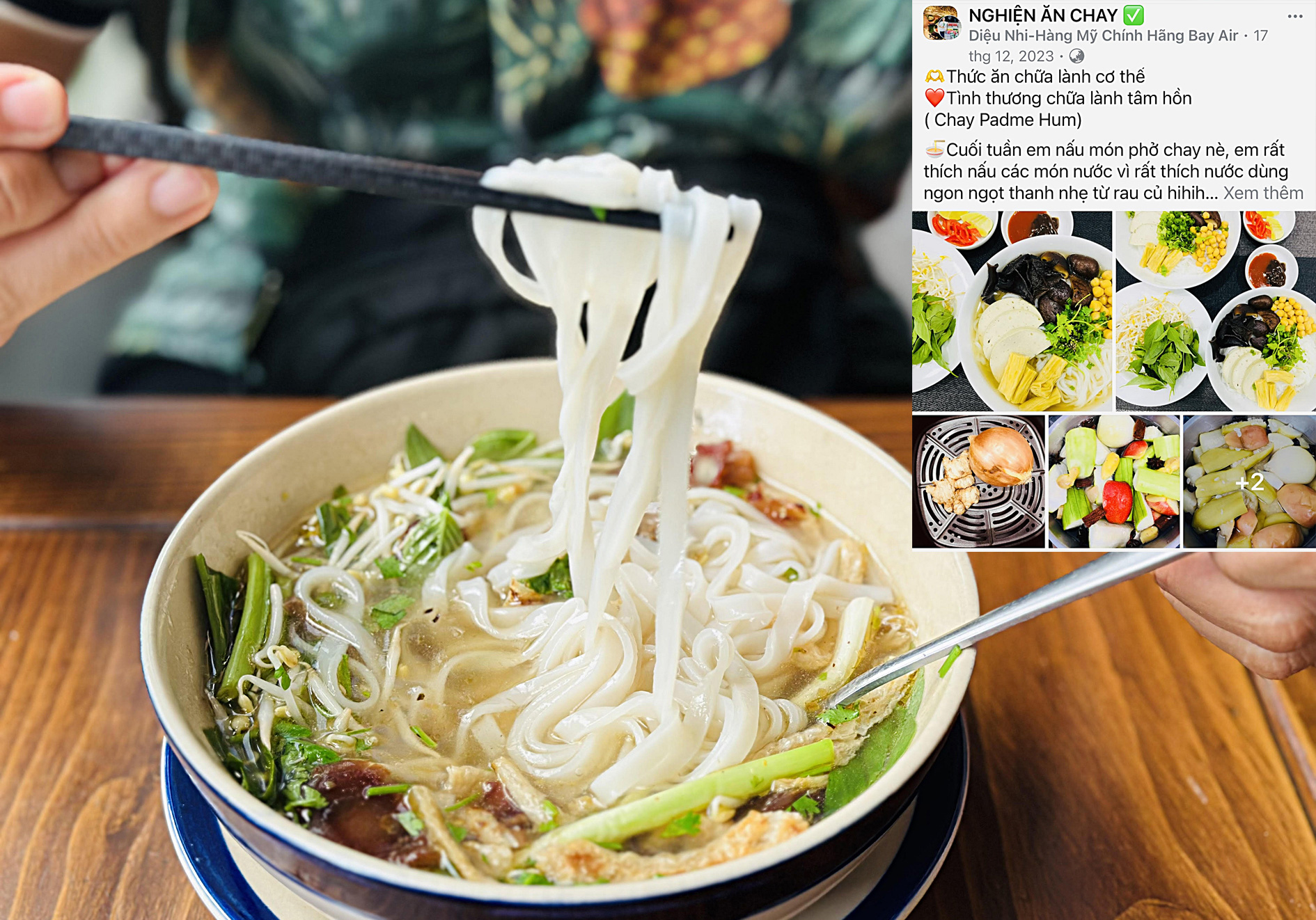 Phở chay ngày càng được ưa chuộng - Ảnh 1. Phở chay ngày càng được ưa chuộng - Ảnh 1.
