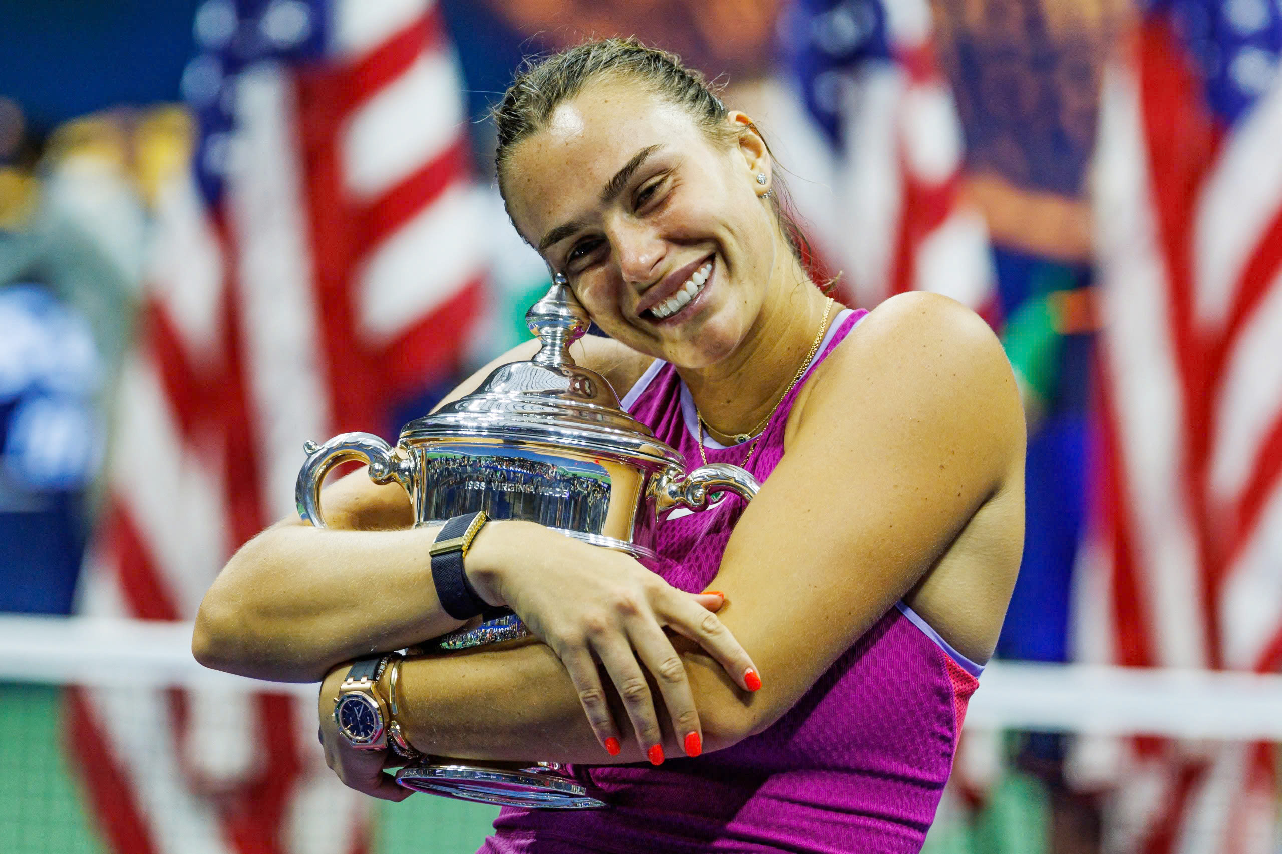 Quần vợt Mỹ mở rộng 2024: Sabalenka 'ôm trọn' 3,6 triệu USD- Ảnh 1. Quần vợt Mỹ mở rộng 2024: Sabalenka 'ôm trọn' 3,6 triệu USD- Ảnh 1.