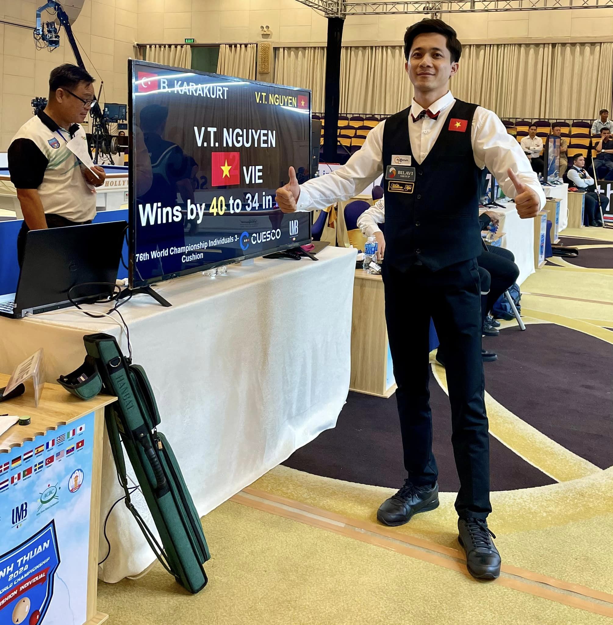 Billiards: Tay cơ Việt Nam gây sốc trước đối thủ hơn 578 bậc tại giải thế giới- Ảnh 1. Billiards: Tay cơ Việt Nam gây sốc trước đối thủ hơn 578 bậc tại giải thế giới- Ảnh 1.