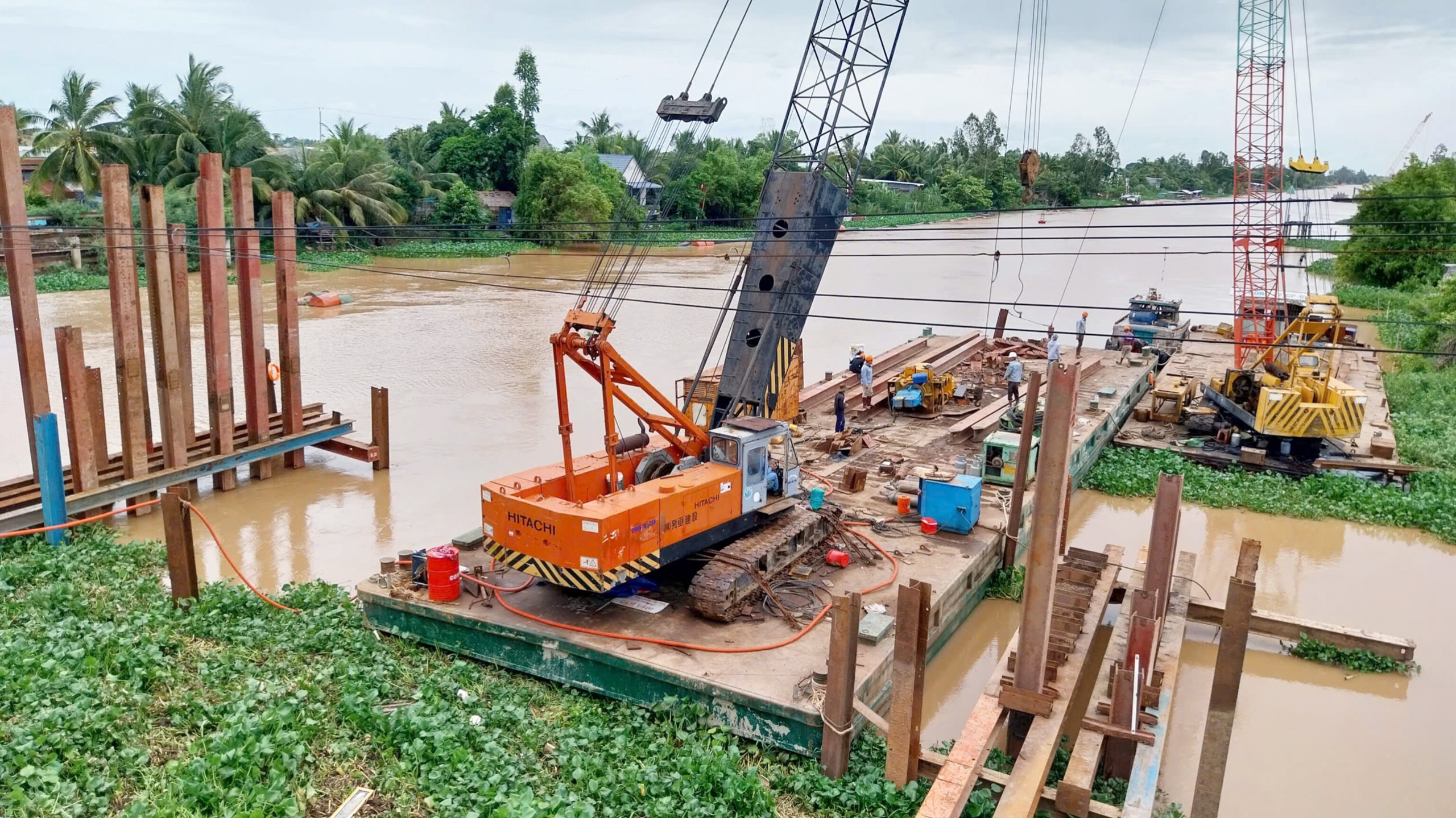 Tiến độ nâng tĩnh không cầu Giồng Găng ở Đồng Tháp ra sao?- Ảnh 1. Tiến độ nâng tĩnh không cầu Giồng Găng ở Đồng Tháp ra sao?- Ảnh 1.