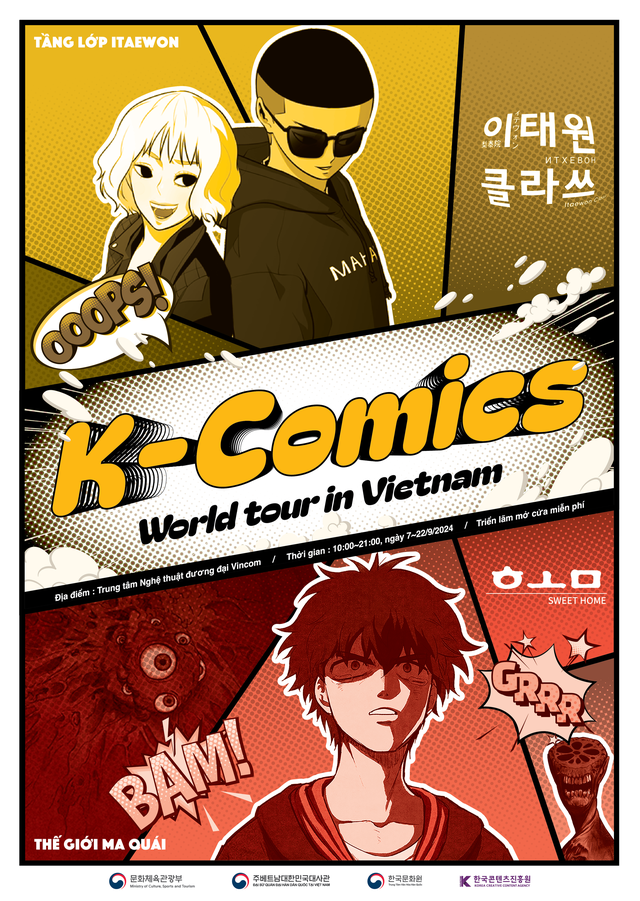 Lần đầu tiên tổ chức triển lãm truyện tranh webtoon Hàn Quốc tại Việt Nam - Ảnh 1. Lần đầu tiên tổ chức triển lãm truyện tranh webtoon Hàn Quốc tại Việt Nam - Ảnh 1.