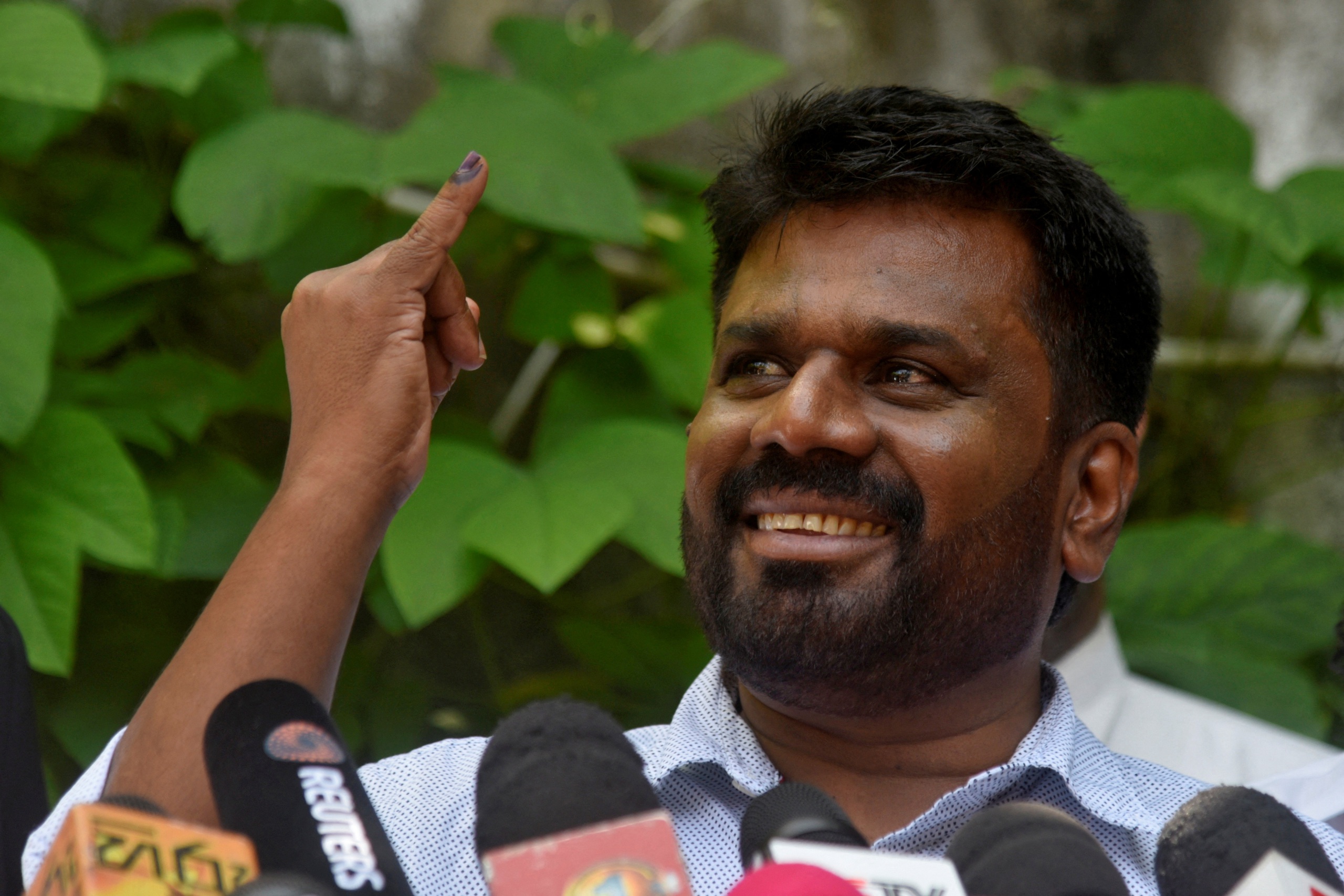 Ứng viên theo chủ nghĩa Marx tạm dẫn đầu trong cuộc bầu cử tổng thống Sri Lanka- Ảnh 1. Ứng viên theo chủ nghĩa Marx tạm dẫn đầu trong cuộc bầu cử tổng thống Sri Lanka- Ảnh 1.