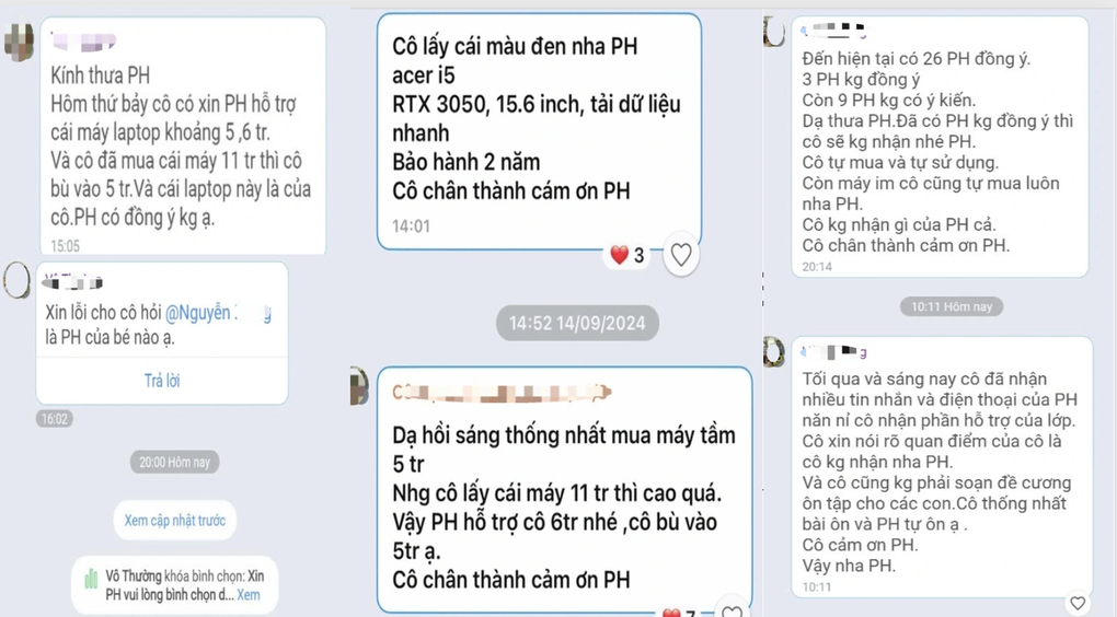 Vụ cô giáo xin tiền mua máy tính: 15 ngày chưa xong hướng xử lý kỷ luật - 2 Vụ cô giáo xin tiền mua máy tính: 15 ngày chưa xong hướng xử lý kỷ luật - 2