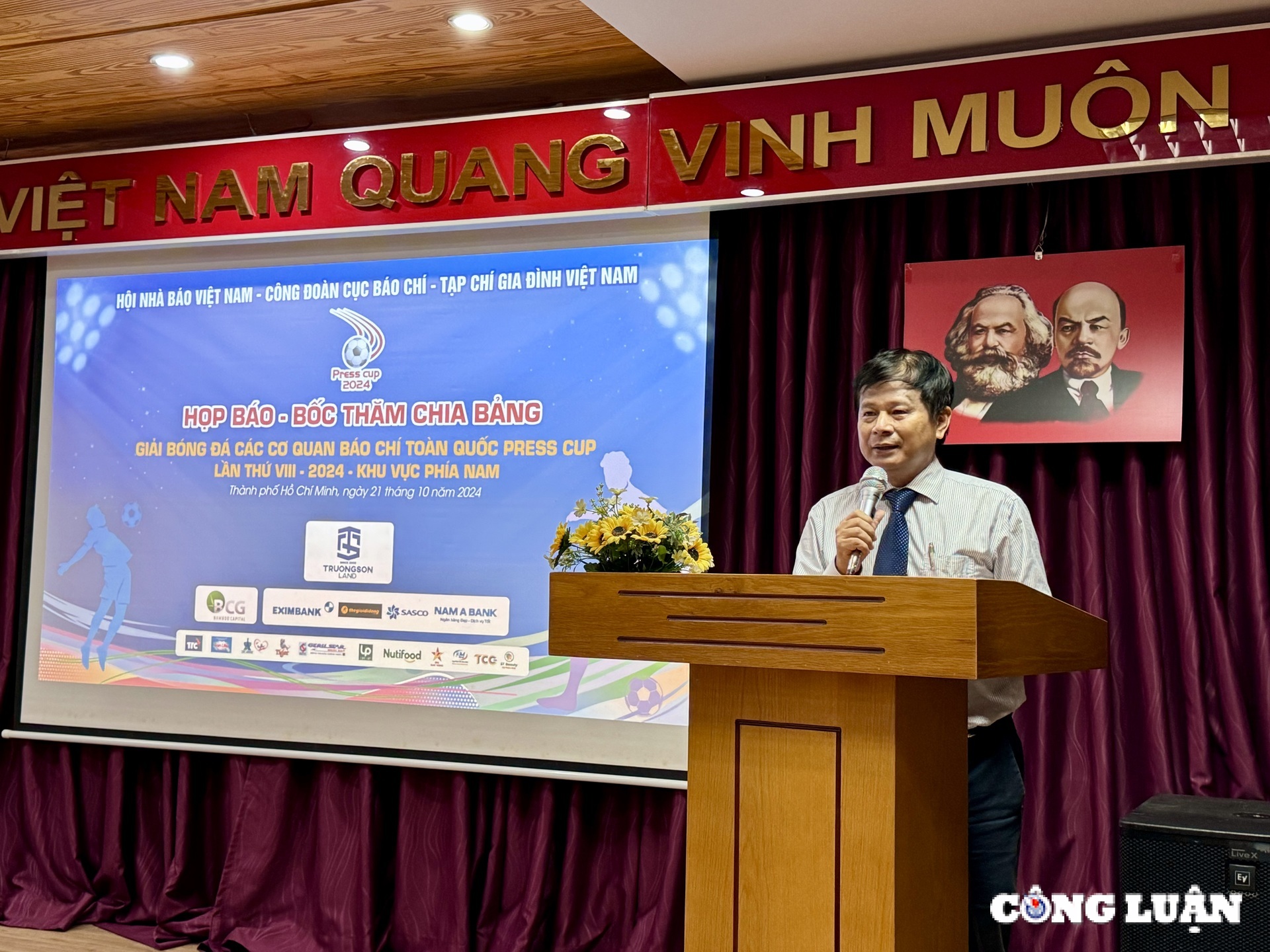 12 doi tham du giai bong da cac co quan bao chi toan quoc press cup 2024 khu vuc phia nam hinh 1