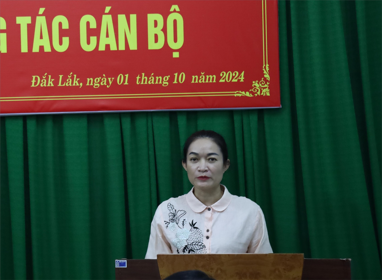 Tân Phó trưởng Ban Dân tộc tỉnh Đắk Lắk Nay H’Nan phát biểu nhận nhiệm vụ Tân Phó trưởng Ban Dân tộc tỉnh Đắk Lắk Nay H’Nan phát biểu nhận nhiệm vụ