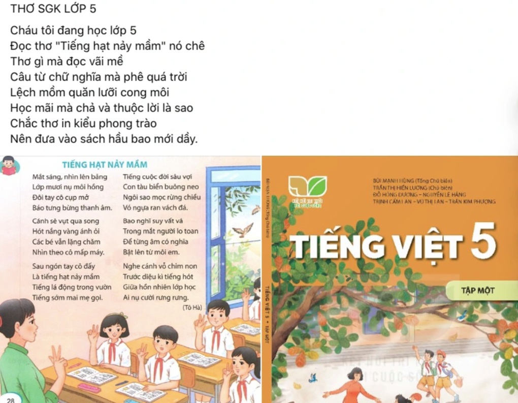 Bài thơ Tiếng hạt nảy mầm bị chê thậm tệ, nhà văn khóc nghẹn - 2 Bài thơ Tiếng hạt nảy mầm bị chê thậm tệ, nhà văn khóc nghẹn - 2