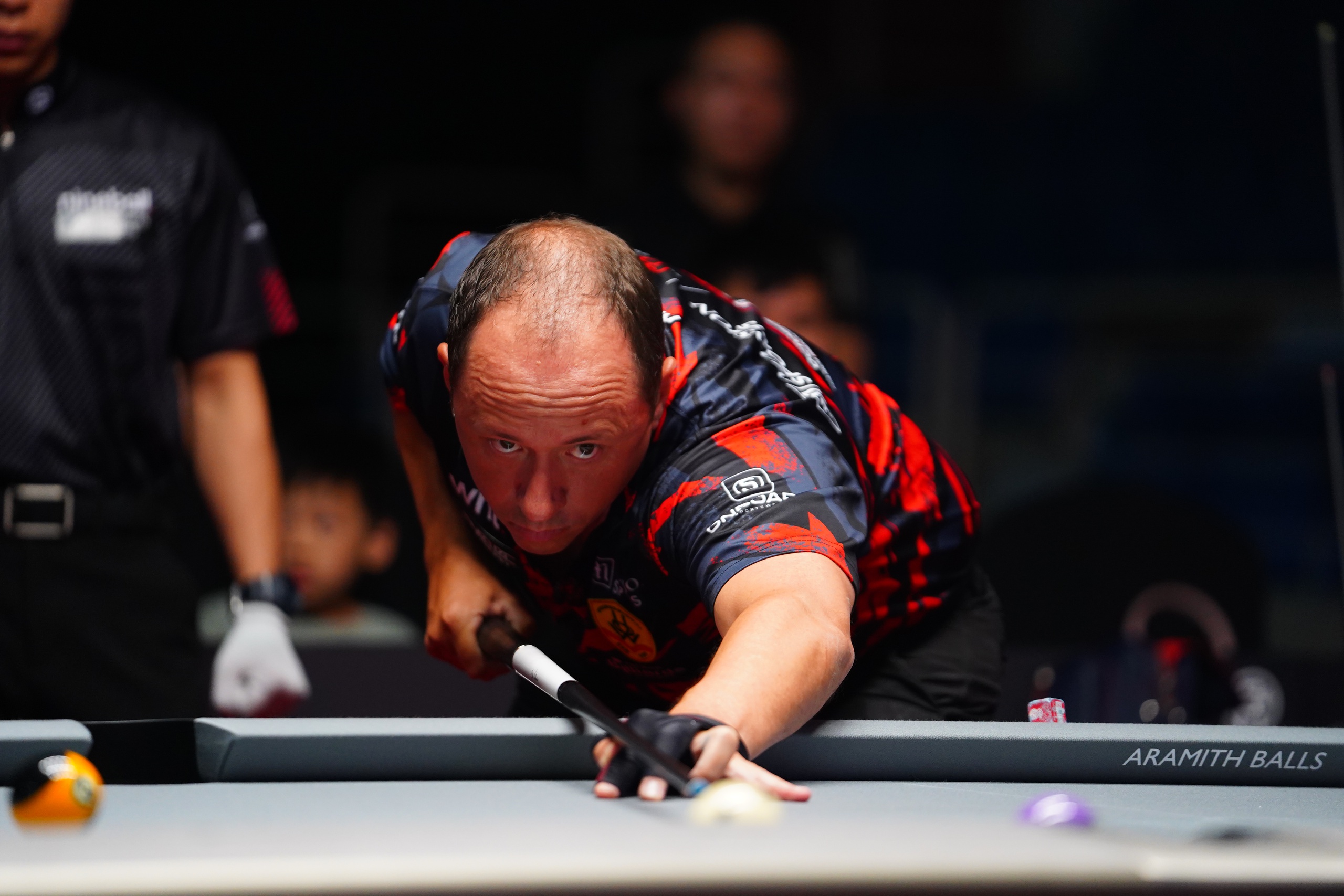 Tay cơ 'huyền thoại' Shane Van Boening dừng chân sớm ở Hanoi Open Pool Championship 2024- Ảnh 3. Tay cơ 'huyền thoại' Shane Van Boening dừng chân sớm ở Hanoi Open Pool Championship 2024- Ảnh 3.