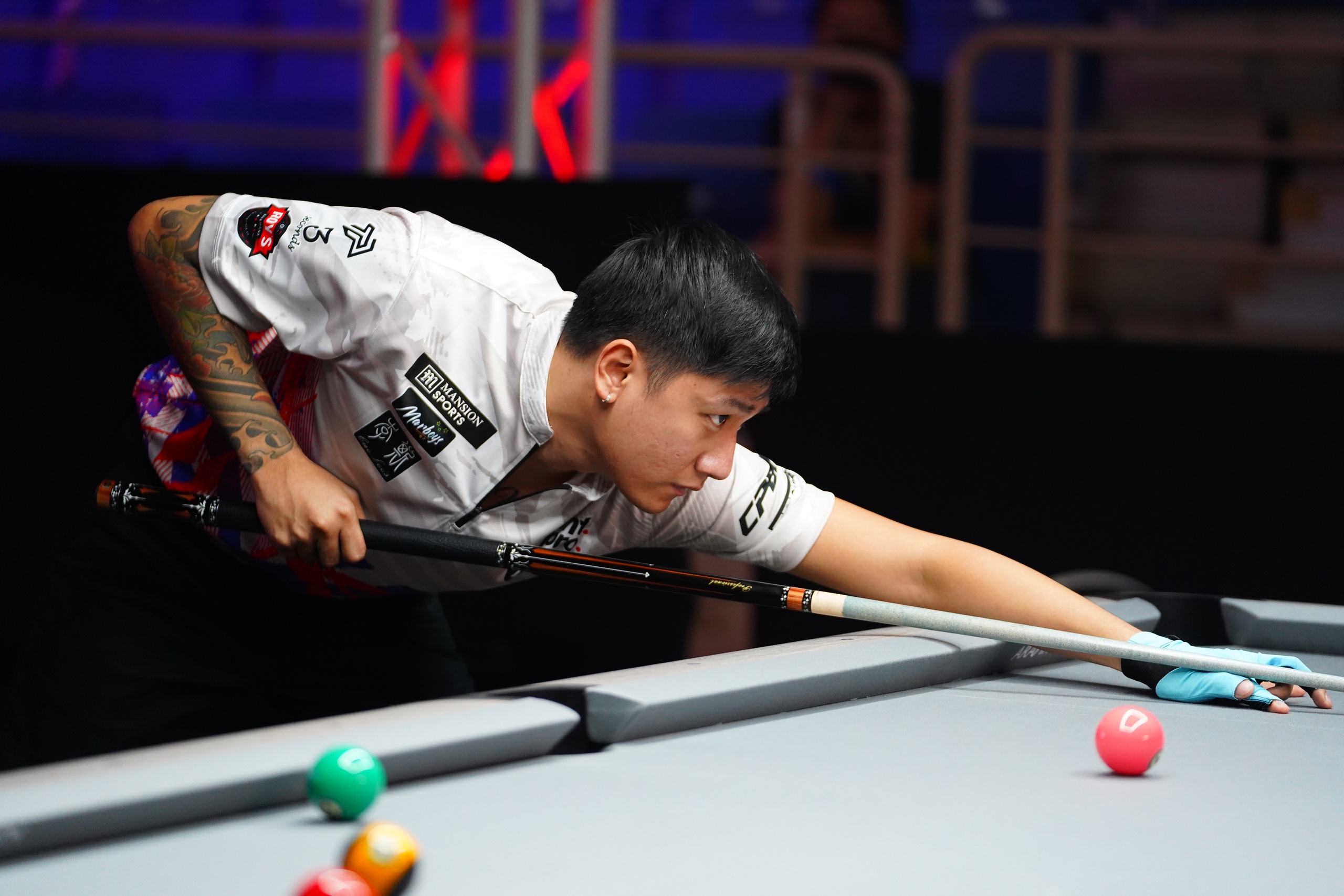 Tay cơ 'huyền thoại' Shane Van Boening dừng chân sớm ở Hanoi Open Pool Championship 2024- Ảnh 5. Tay cơ 'huyền thoại' Shane Van Boening dừng chân sớm ở Hanoi Open Pool Championship 2024- Ảnh 5.