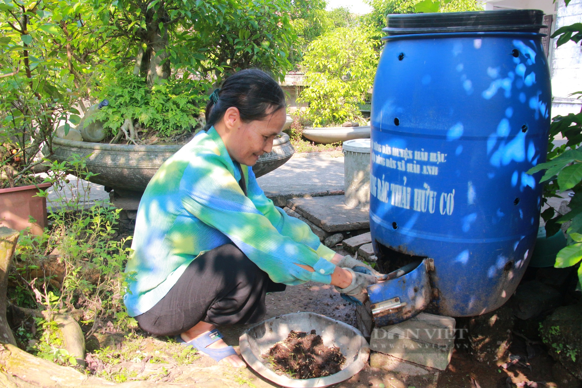 Nông dân Nam Định sản xuất phân hữu cơ: