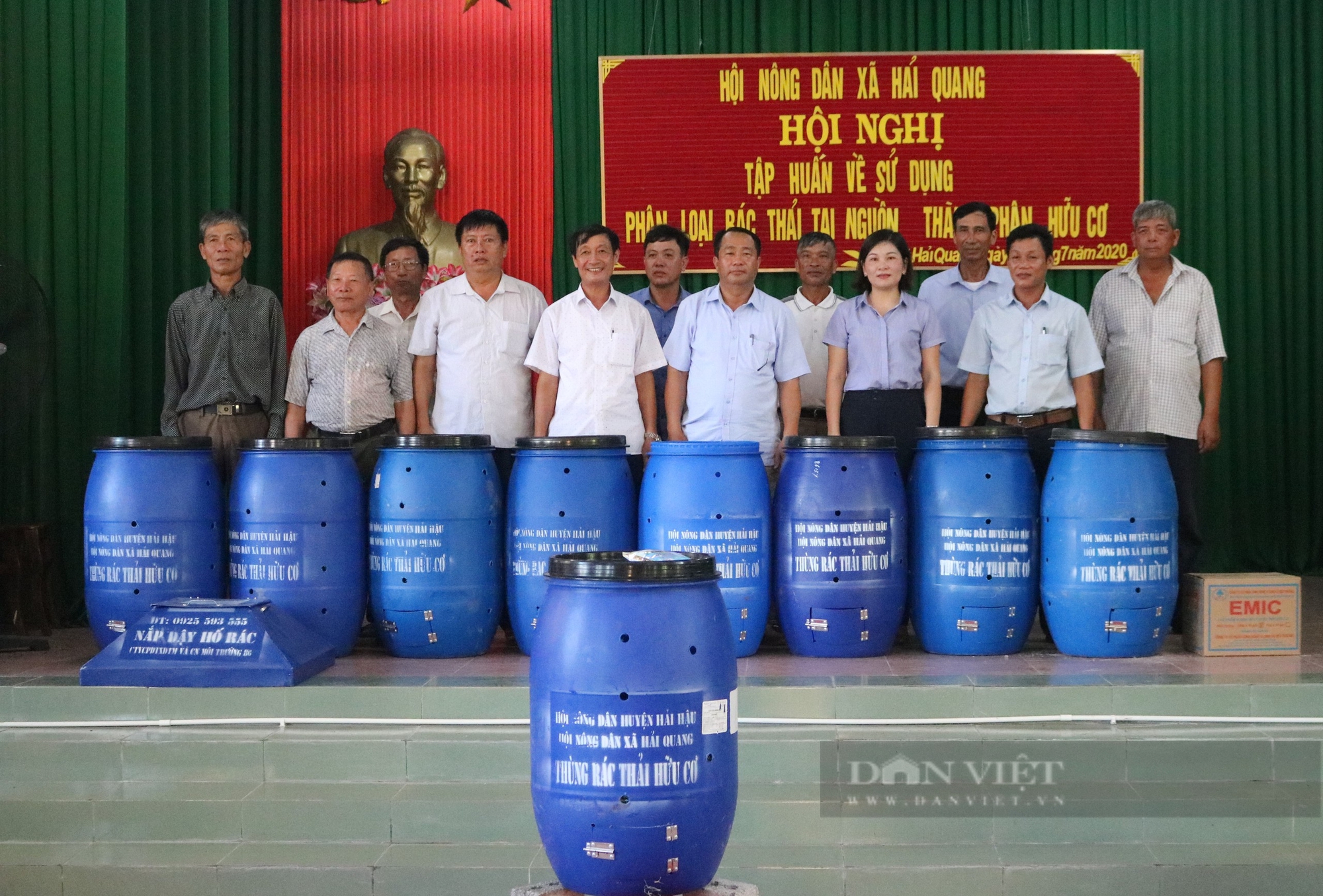 Nông dân Nam Định sản xuất phân hữu cơ: