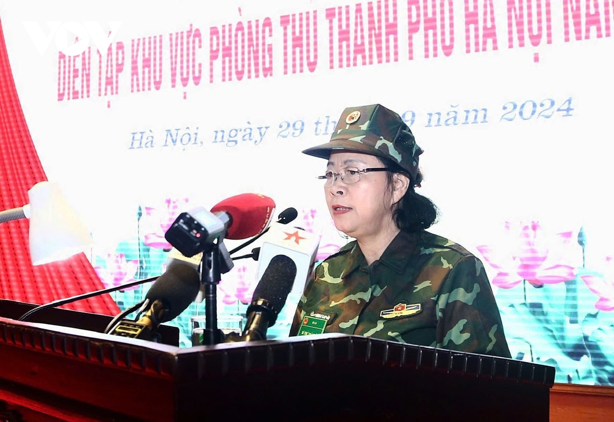 khai mạc diễn tập khu vực phòng thủ thành phố hà nội hình ảnh 3 khai mac dien tap khu vuc phong thu thanh pho ha noi hinh anh 3