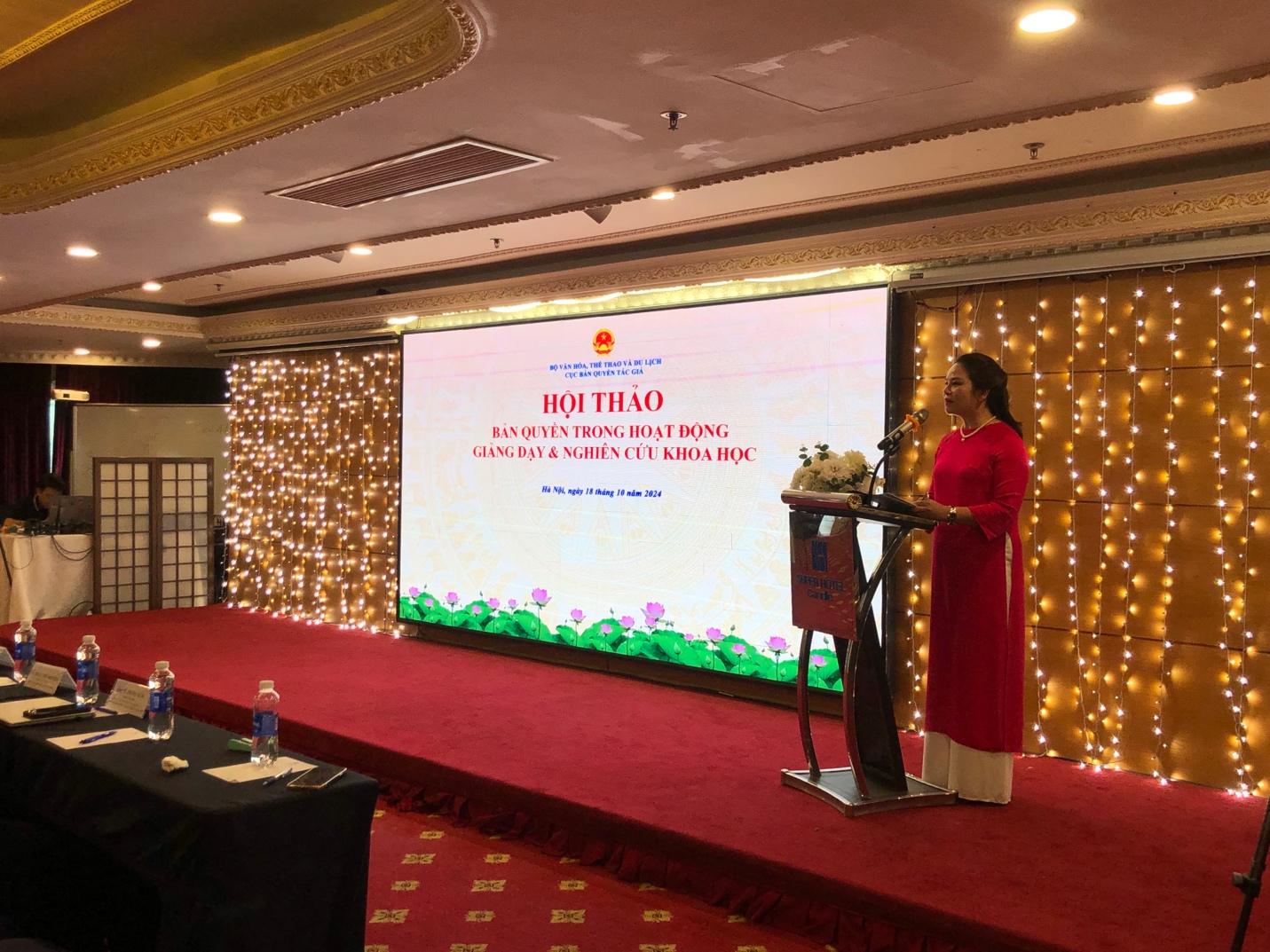 Hội thảo về bản quyền trong hoạt động giảng dạy và nghiên cứu khoa học: Nâng cao và thúc đẩy hoàn thiện quyền tác giả - Ảnh 2. Hội thảo về bản quyền trong hoạt động giảng dạy và nghiên cứu khoa học: Nâng cao và thúc đẩy hoàn thiện quyền tác giả - Ảnh 2.