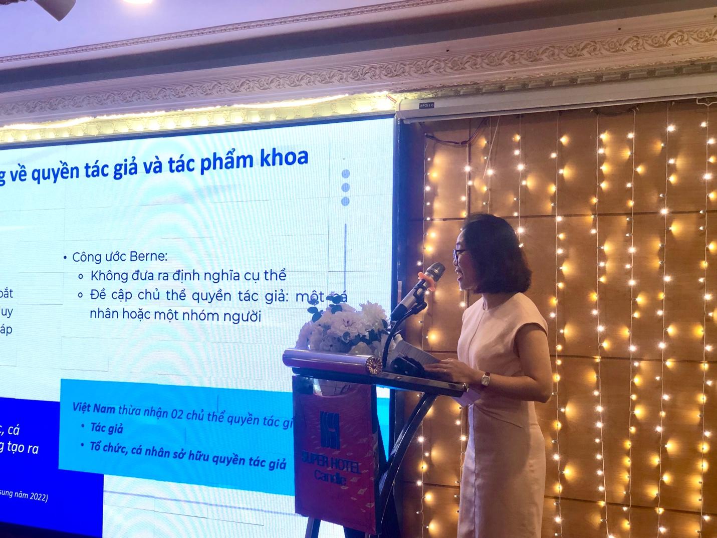 Hội thảo về bản quyền trong hoạt động giảng dạy và nghiên cứu khoa học: Nâng cao và thúc đẩy hoàn thiện quyền tác giả - Ảnh 5. Hội thảo về bản quyền trong hoạt động giảng dạy và nghiên cứu khoa học: Nâng cao và thúc đẩy hoàn thiện quyền tác giả - Ảnh 5.
