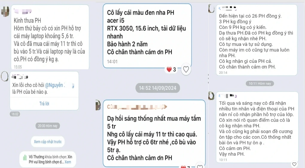 Cô giáo xin tiền mua máy tính bị cảnh cáo, không được giảng dạy hết năm học - 2 Cô giáo xin tiền mua máy tính bị cảnh cáo, không được giảng dạy hết năm học - 2