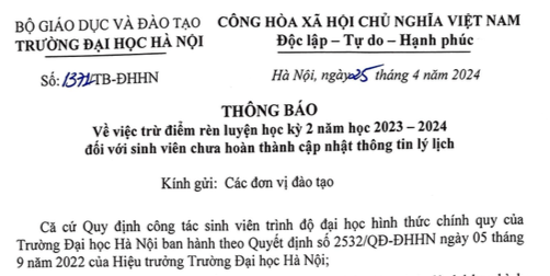 Nhiều sinh viên bị trừ điểm rèn luyện vì đăng ký giấy tờ nhưng không đến nhận- Ảnh 2. Nhiều sinh viên bị trừ điểm rèn luyện vì đăng ký giấy tờ nhưng không đến nhận- Ảnh 2.