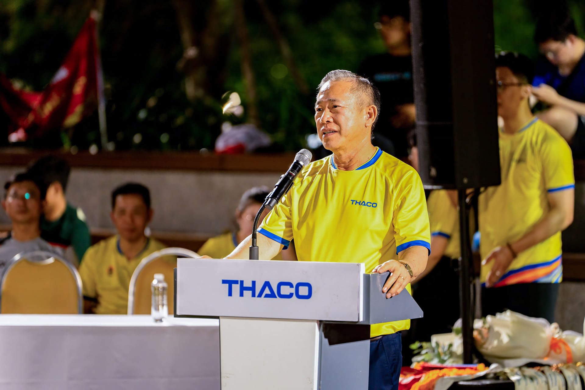 Ông Phạm Văn Tài - Tổng Giám đốc THACO phát biểu tại Lễ bế mạc Hội thao 2024 3