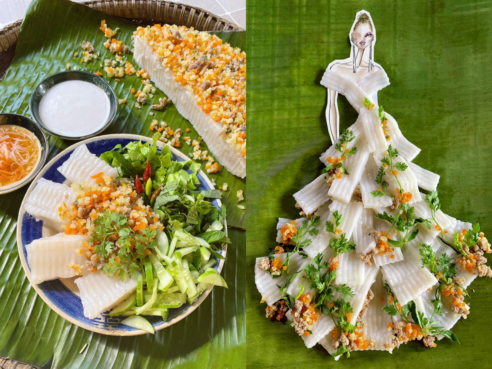 Bộ sưu tập thời trang làm từ món bánh miền Tây nhận kỷ lục Việt Nam - Ảnh 10. Bộ sưu tập thời trang làm từ món bánh miền Tây nhận kỷ lục Việt Nam - Ảnh 10.