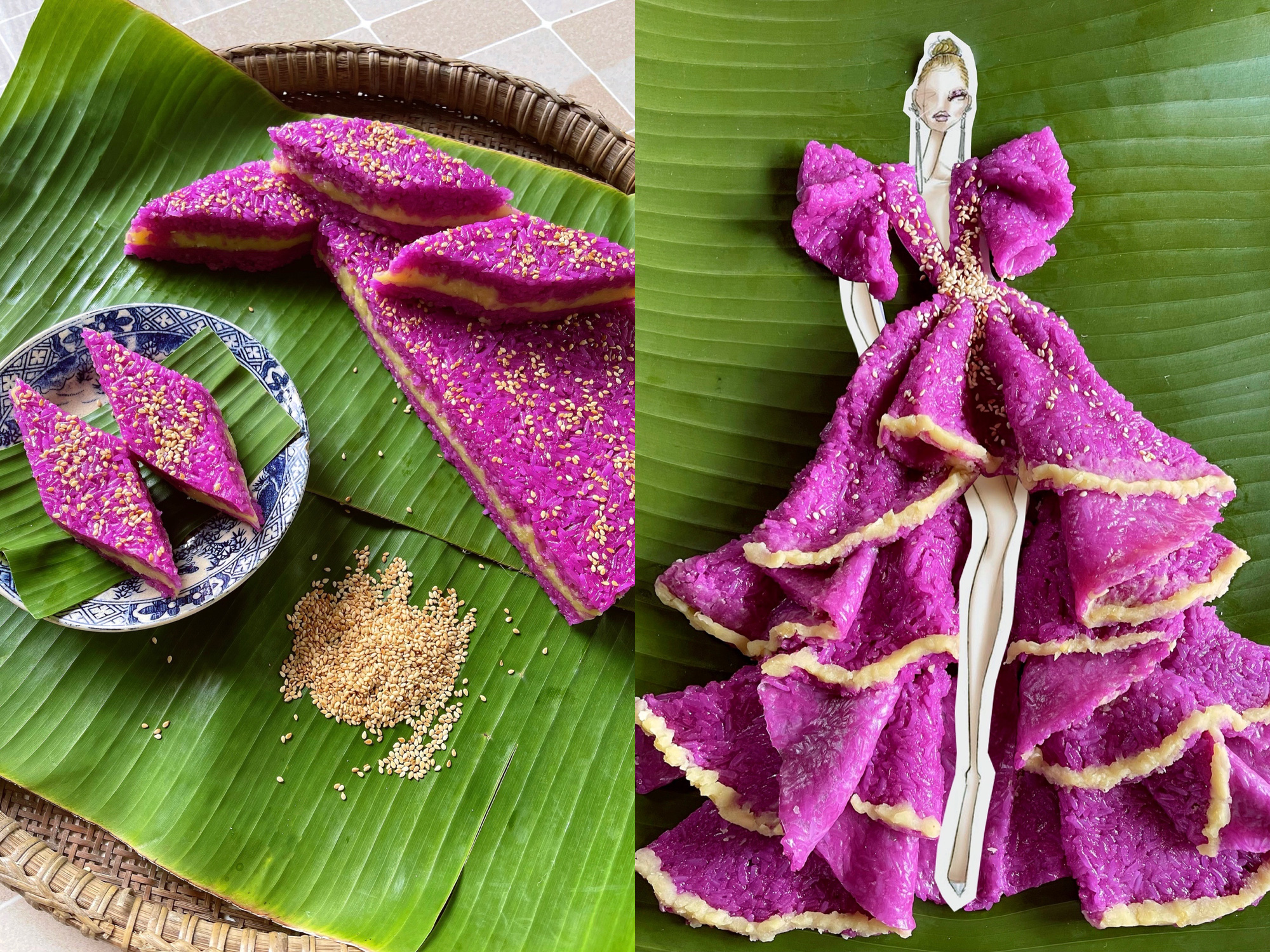 Bộ sưu tập thời trang làm từ món bánh miền Tây nhận kỷ lục Việt Nam - Ảnh 12. Bộ sưu tập thời trang làm từ món bánh miền Tây nhận kỷ lục Việt Nam - Ảnh 12.