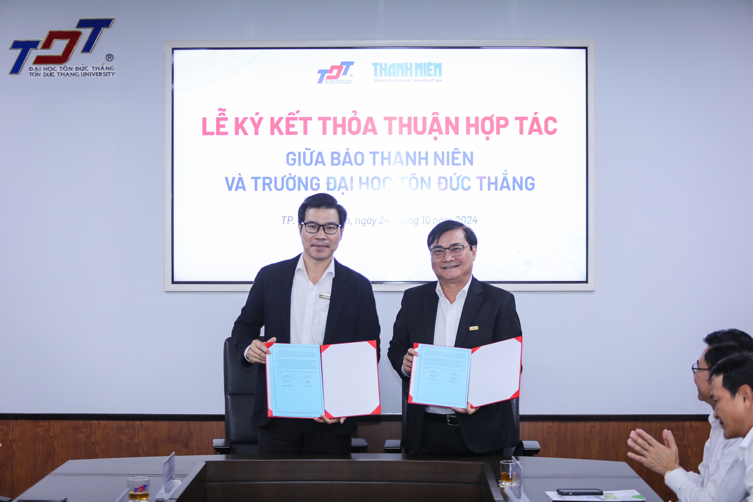 Báo Thanh Niên ký kết hợp tác với Trường ĐH Tôn Đức Thắng- Ảnh 1. Báo Thanh Niên ký kết hợp tác với Trường ĐH Tôn Đức Thắng- Ảnh 1.