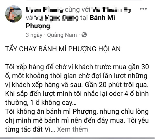 Bị kêu gọi tẩy chay, chủ quán bánh mì Phượng ở Hội An xin lỗi - Ảnh 3. Bị kêu gọi tẩy chay, chủ quán bánh mì Phượng ở Hội An xin lỗi - Ảnh 3.