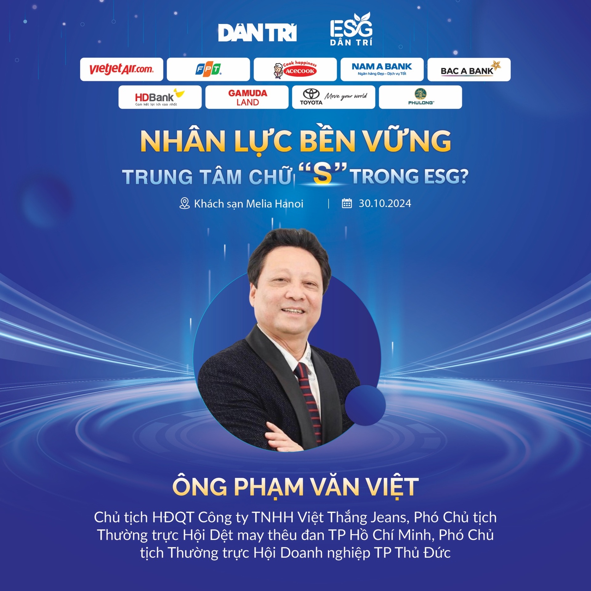 Dàn diễn giả tại hội thảo nhân lực bền vững do báo Dân trí tổ chức sáng 30/10 - 7 Dàn diễn giả tại hội thảo nhân lực bền vững do báo Dân trí tổ chức sáng 30/10 - 7