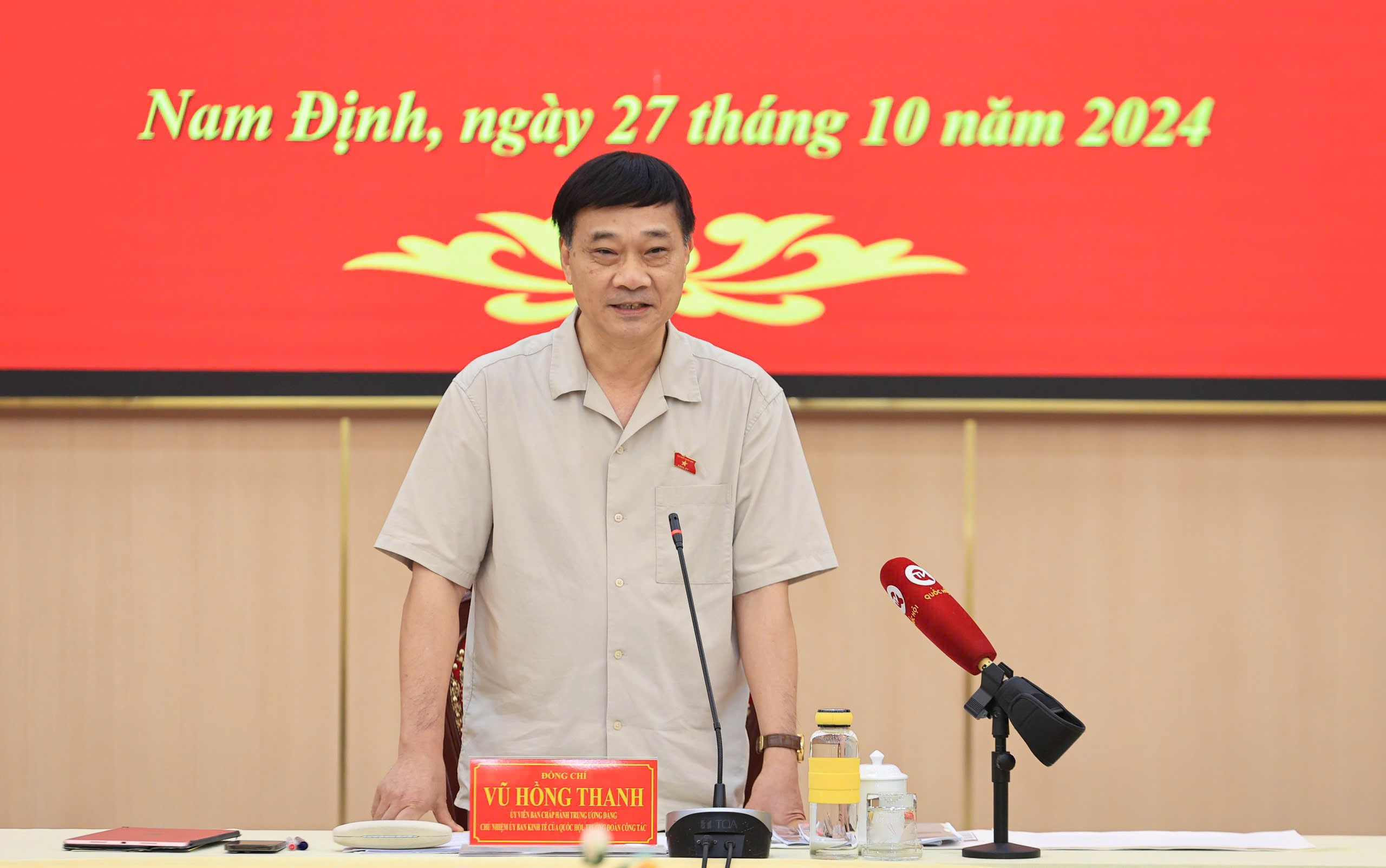 Đoàn công tác Quốc hội khảo sát thực tế dự án đường sắt tốc độ cao Bắc - Nam- Ảnh 1. Đoàn công tác Quốc hội khảo sát thực tế dự án đường sắt tốc độ cao Bắc - Nam- Ảnh 1.