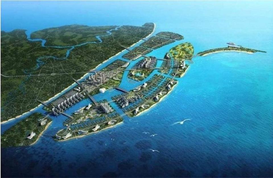 Phối cảnh Khu đô thị du lịch lấn biển Cần Giờ - Ảnh: Sở QHKT TP Hồ Chí Minh