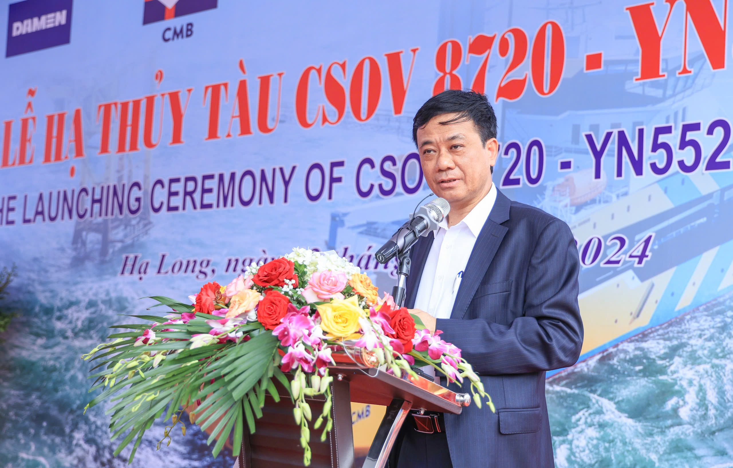 Hạ thủy tàu dịch vụ điện gió công nghệ hiện đại bậc nhất- Ảnh 1. Hạ thủy tàu dịch vụ điện gió công nghệ hiện đại bậc nhất- Ảnh 1.