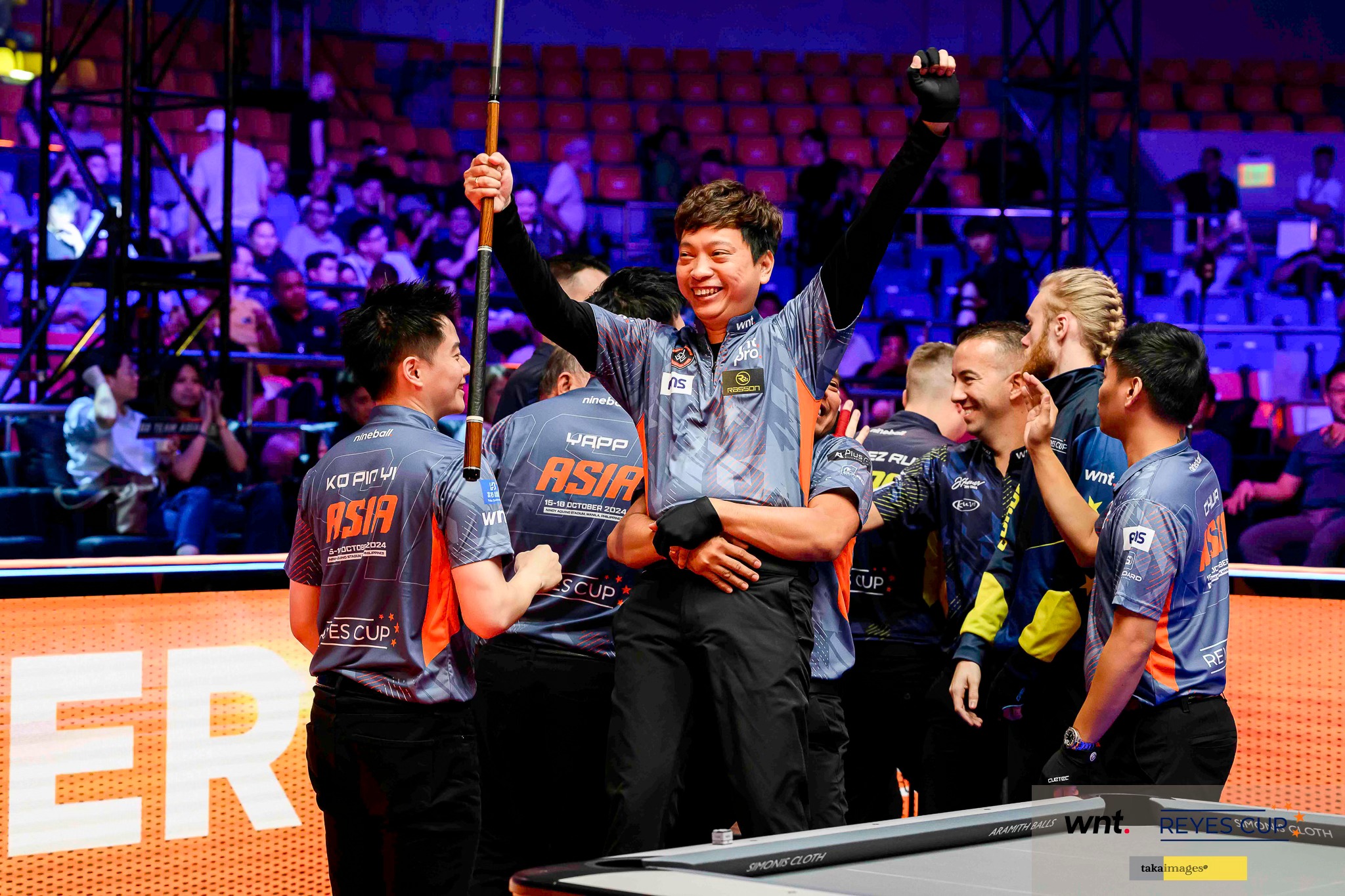 Billiards: Hoàng Sao chơi cực hay, đội châu Á tiến sát chức vô địch Reyes Cup- Ảnh 1. Billiards: Hoàng Sao chơi cực hay, đội châu Á tiến sát chức vô địch Reyes Cup- Ảnh 1.