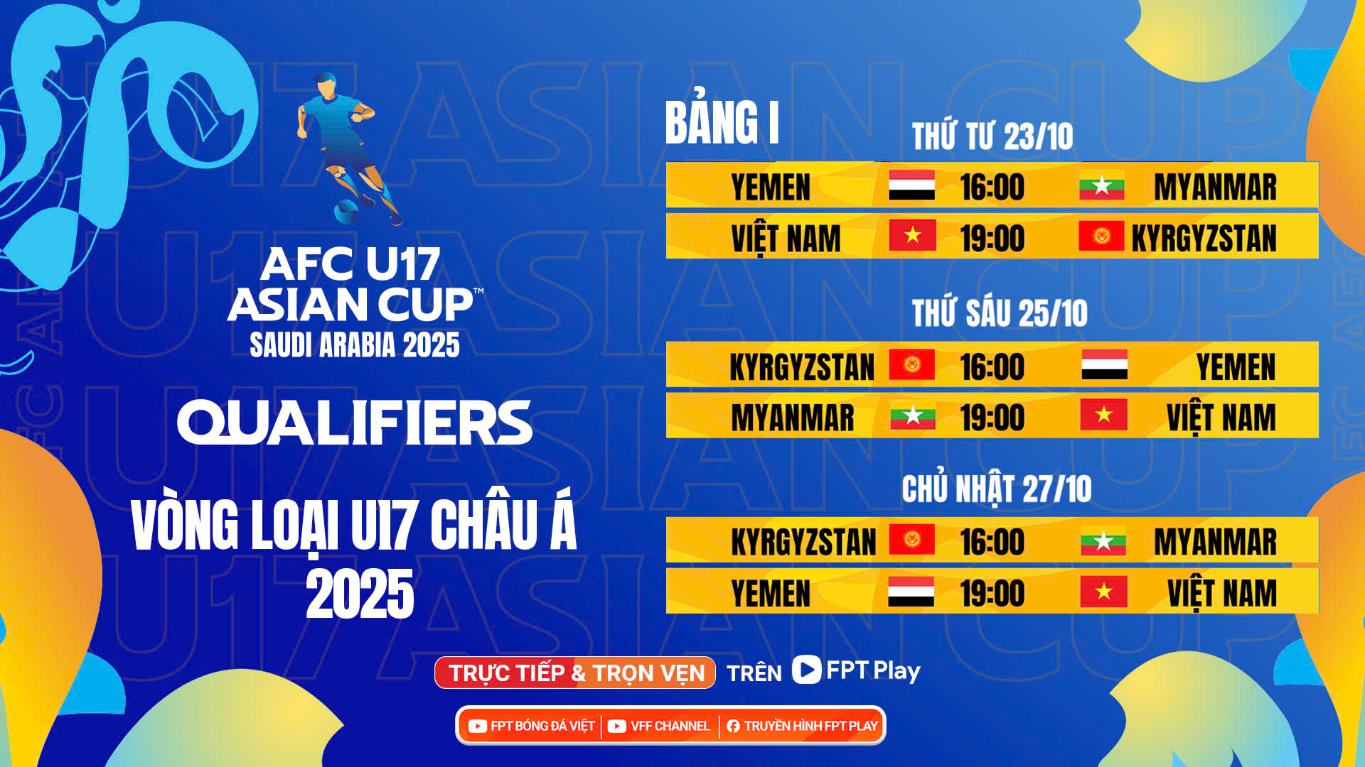 Lịch thi đấu U.17 Việt Nam - Kyrgyzstan hôm nay: Chiến thắng ngày ra quân- Ảnh 2. Lịch thi đấu U.17 Việt Nam - Kyrgyzstan hôm nay: Chiến thắng ngày ra quân- Ảnh 2.
