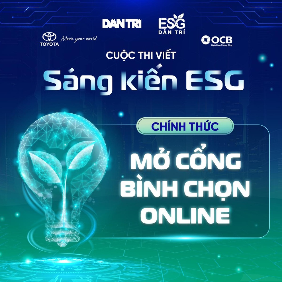 Mở cổng bình chọn cuộc thi viết Sáng kiến ESG vào ngày 24/10 - 1 Mở cổng bình chọn cuộc thi viết Sáng kiến ESG vào ngày 24/10 - 1