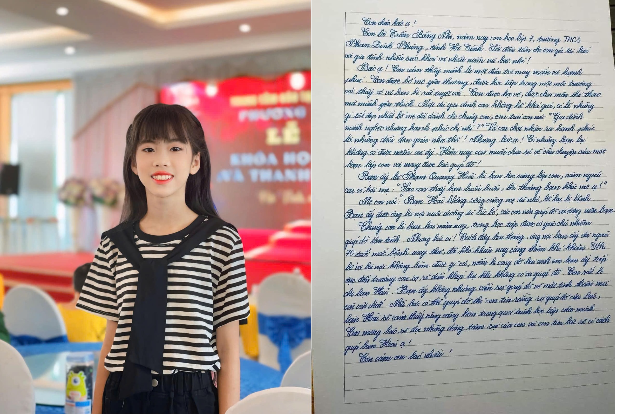 Nữ sinh viết thư tay xin học bổng cho bạn: Mong bạn không phải nghỉ học- Ảnh 1. Nữ sinh viết thư tay xin học bổng cho bạn: Mong bạn không phải nghỉ học- Ảnh 1.