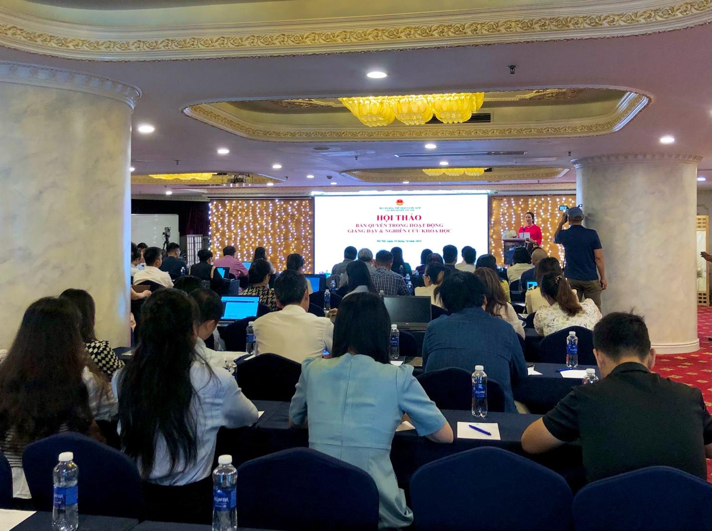 Hội thảo về bản quyền trong hoạt động giảng dạy và nghiên cứu khoa học: Nâng cao và thúc đẩy hoàn thiện quyền tác giả - Ảnh 1. Hội thảo về bản quyền trong hoạt động giảng dạy và nghiên cứu khoa học: Nâng cao và thúc đẩy hoàn thiện quyền tác giả - Ảnh 1.