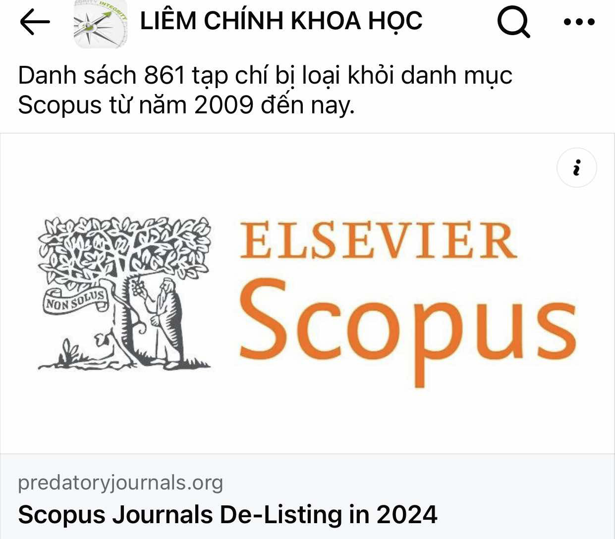 Nhóm ‘Liêm Chính Khoa Học’ trên Facebook đã hoạt động trở lại - Ảnh 1.