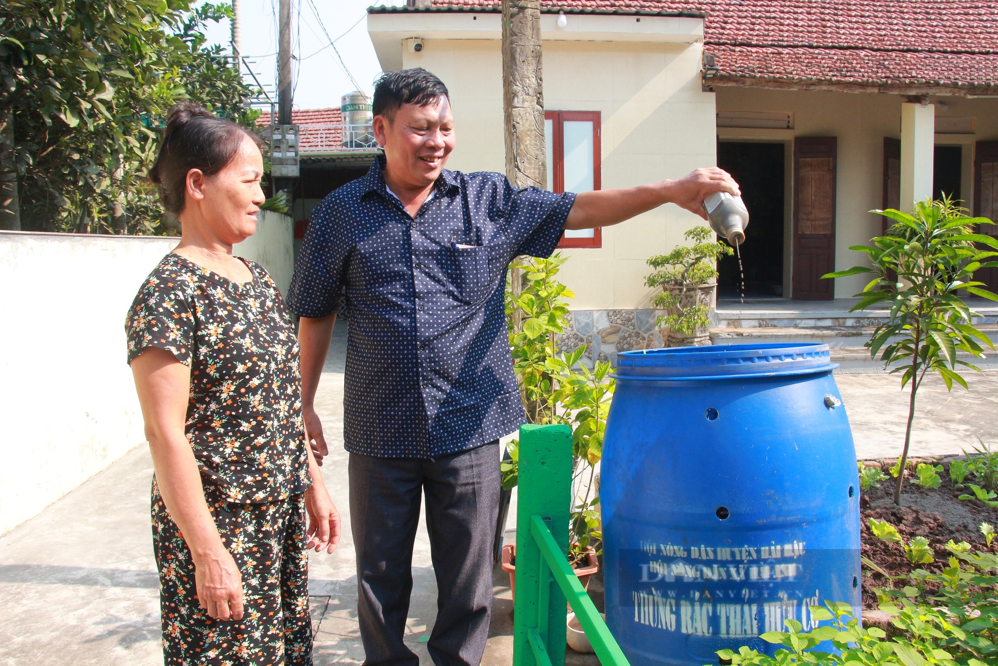 Nông dân Nam Định sản xuất phân hữu cơ: