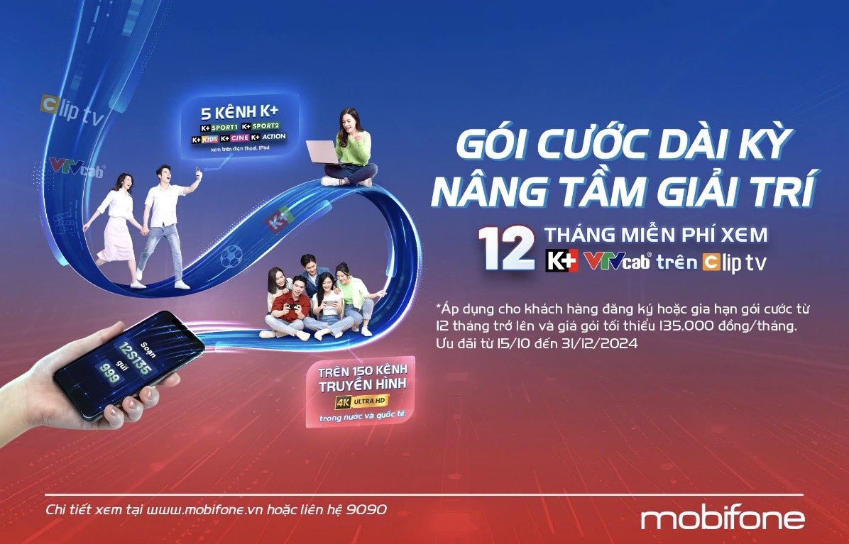 Trải nghiệm miễn phí thế giới giải trí đa sắc màu, không giới hạn từ các gói cước dài kỳ MobiFone Trải nghiệm miễn phí thế giới giải trí đa sắc màu, không giới hạn từ các gói cước dài kỳ MobiFone