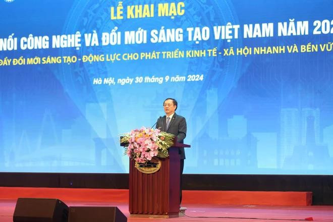 Bộ trưởng Bộ KH&CN Huỳnh Thành Đạt phát biểu tại sự kiện.