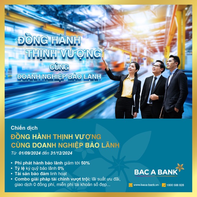 Bac A Bank triển khai combo - Vietnam.vn'siêu ưu đãi' dành cho doanh nghiệp bảo lãnh Bac A Bank triển khai combo 'siêu ưu đãi' dành cho doanh nghiệp bảo lãnh