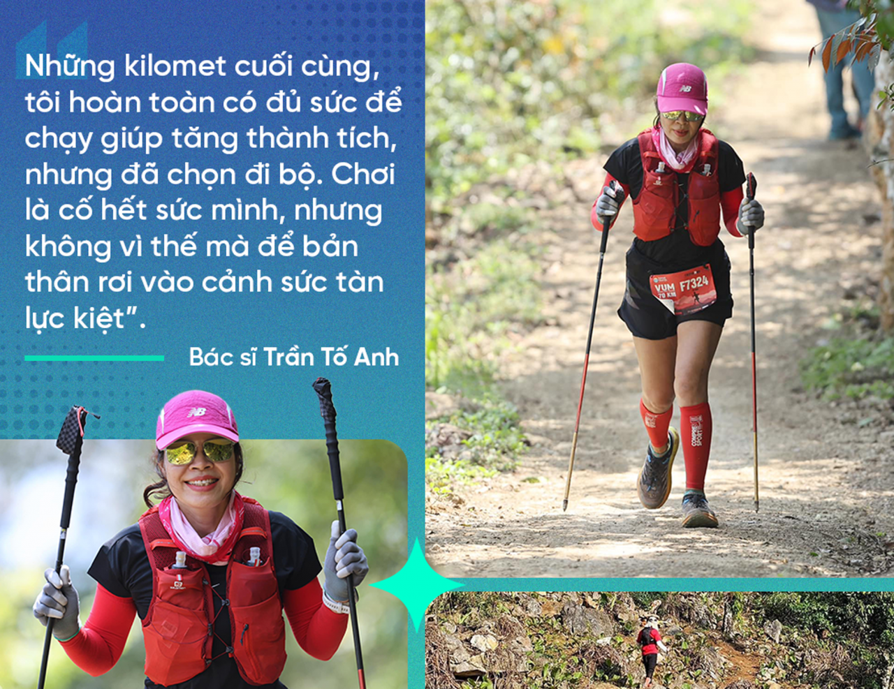 Nữ bác sĩ trở thành ultra marathon ở độ tuổi U60 và 2 bí quyết tạo kỳ tích - Vietnam.vn Nữ bác sĩ trở thành ultra marathon ở độ tuổi U60 và 2 bí quyết tạo kỳ tích