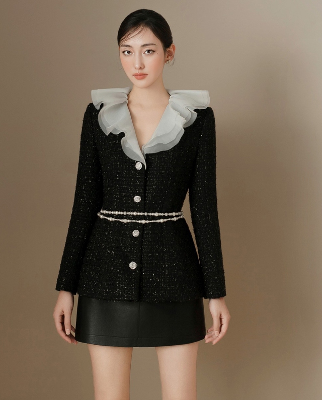 Áo tweed và cách phối đồ mùa lạnh chuẩn sang, xịn- Ảnh 2. Áo tweed và cách phối đồ mùa lạnh chuẩn sang, xịn- Ảnh 2.