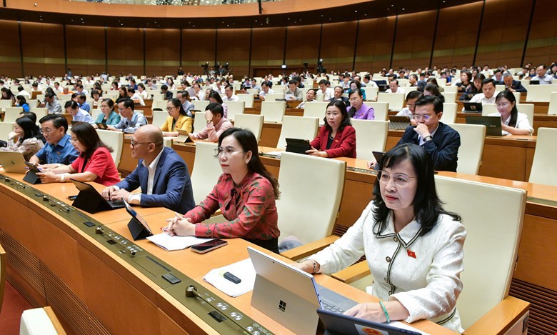 Quang cảnh Kỳ họp thứ 8, Quốc hội khoá XV. Ảnh: Quochoi.vn