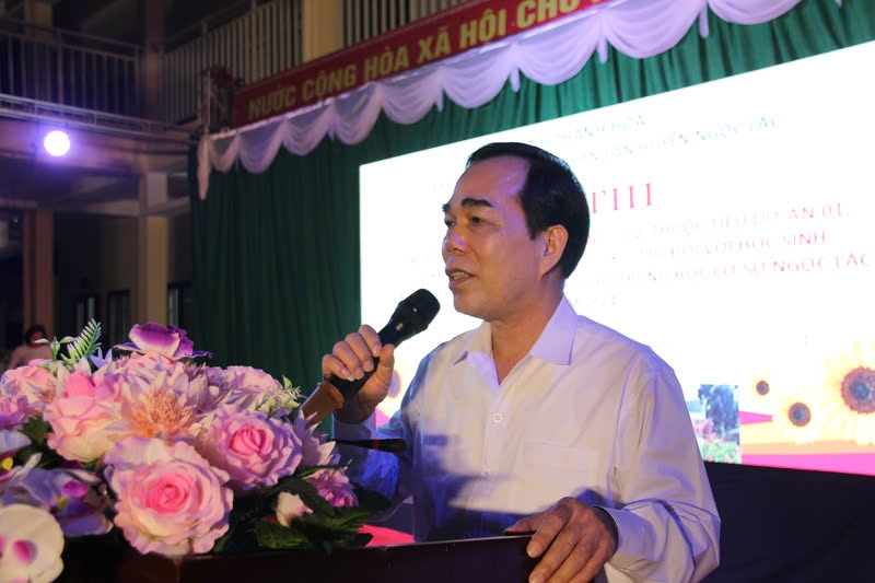 Ông Cầm Bá Tường, Phó Trưởng Ban Dân tộc tỉnh, Trưởng ban tổ chức hội thi phát biểu khai mạc hội thi Ông Cầm Bá Tường, Phó Trưởng Ban Dân tộc tỉnh, Trưởng ban tổ chức hội thi phát biểu khai mạc hội thi