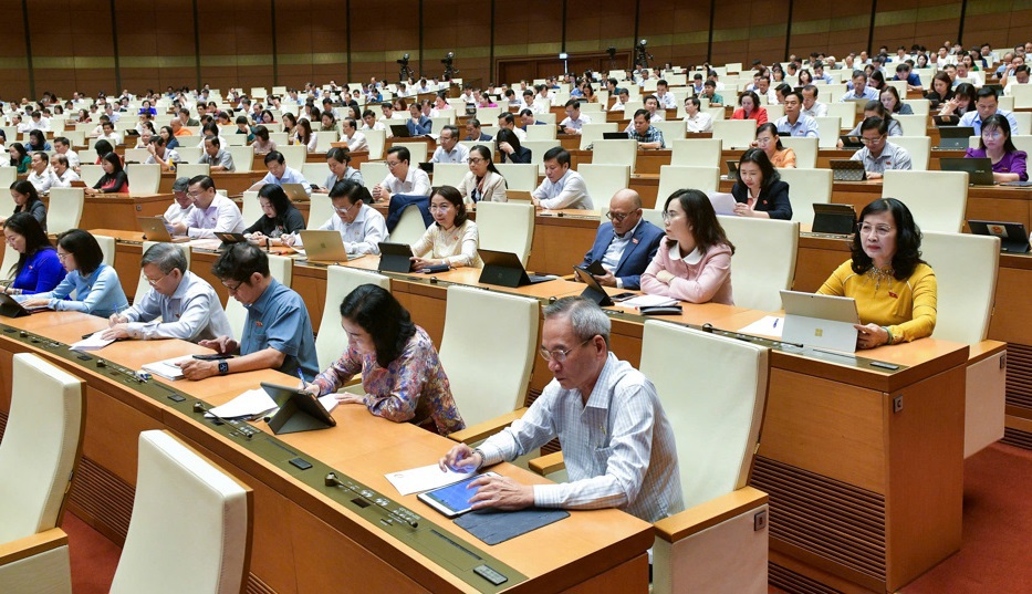 Các đại biểu Quốc hội dự Kỳ họp thứ 8, Quốc hội khoá XV. Ảnh: Quochoi.vn