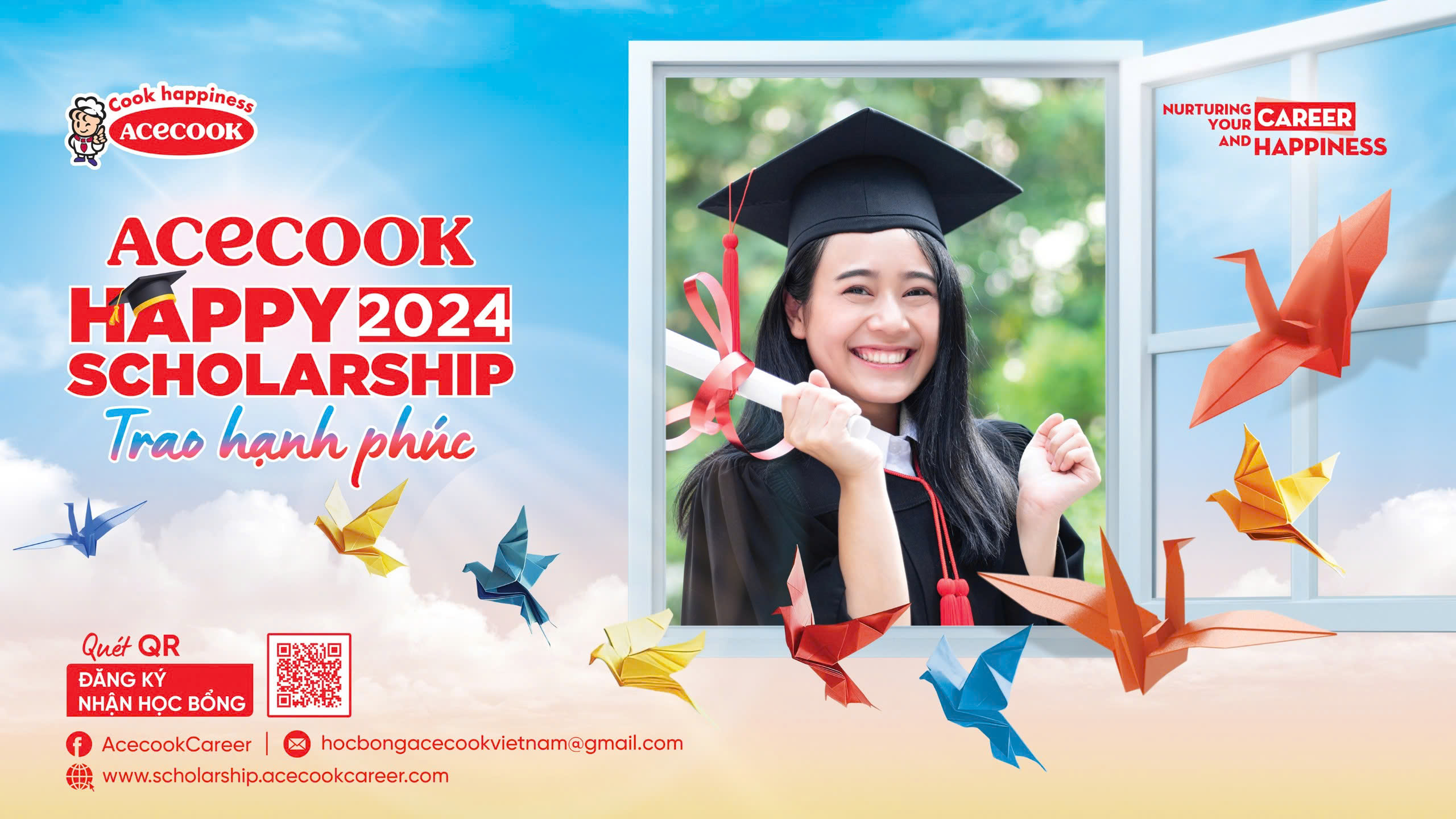 Acecook Happy Scholarship 2024 tại Fanpage Acecook Career Acecook Happy Scholarship 2024 tại Fanpage Acecook Career